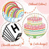 65 Pcs Birthday Bulletin Board Set Rainbow Classroom Happy Boho Birthday Chart Cutouts Decorations Decor Board for Classroom Home Calendar Bulleti...