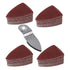 CNBTR Universal Oscillating Multitool Polishing Finger Sanding Pad Disc Sanding Sandpaper Sheet Set...