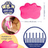 Small 4" Dog Pet Hair Massaging Brush Grooming Tool for Cats Dogs Long or Short Hair Raspberry Pink...