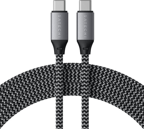 Satechi USB-C to USB-C 100W Charging Cable for USB Type-C Devices - 6.5 Feet (2 Meters) - Compatible with 2020/2019 MacBook Pro, 2020/2018 iPad Pr...
