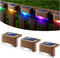 DenicMic Solar Deck Lights Outdoor, 3 Pack Solar Step Lights Waterproof Led Solar Lights for Outdoor Decks, Railing,Stairs, Step, Fence, Yard, and...