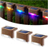 DenicMic Solar Deck Lights Outdoor, 3 Pack Solar Step Lights Waterproof Led Solar Lights for Outdoor Decks, Railing,Stairs, Step, Fence, Yard, and...