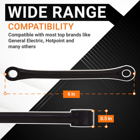 Ultra Durable WH1X2727 Washer Dampening Strap Replacement Part by Blue Stars – Exact Fit for GE & Hotpoint Washers – Replaces WH1X10046 AP2044899 PS271100 - Pack of 4