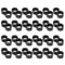 24pcs Black Tubing End Closure, Figure 8 End Fitting Drip Tubing 5/8 inch Drip Fitting, Irrigation Accessories End Closure for Garden Greenhouse S...