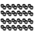 24pcs Black Tubing End Closure, Figure 8 End Fitting Drip Tubing 5/8 inch Drip Fitting, Irrigation Accessories End Closure for Garden Greenhouse S...