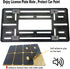 Front License Plate Mounting Kit- Carbon Fiber License Plate Frame and Universal Bracket for 2 Hole Front Bumper, Black Aluminum Car Tag Holder Ad...