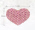Gyn&Joy Golden Tone Womens Pink Colored Crystal Rhinestone Love Heart Brooch Pin...