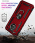 Military Grade Drop Impact for Motorola Moto G6 Case 360 Metal Rotating Ring Kickstand Holder Magnetic Car Mount Armor Heavy Duty Protection Shock...