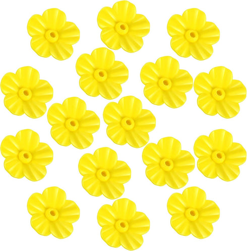 Hummingbird Feeders Replacement Flowers, Feeding Ports Replacement Bird Feeder Replacement Parts for Hummingbird Feeder Hanging Feeder (Yellow,16 ...