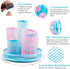 Rotating Pen Holder, Spinning Pencil Holder Desk Organizers, 5 Removable Tube Mesh Pen Pot Storage Caddy Stationery Sorter for Office School Suppl...