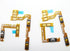 2X Power On Off Volume Side Button Key Flex Cable Connector Module Replacement Compatible with Samsung Galaxy A20S A207...