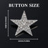 10 Pcs Sliver Rhinestone Buttons Crystal Embellishments for Clothing Jewelry Making DIY Decoration Buttons for Sewing Crafts Wedding Bridal (Silve...