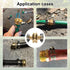Aillsa 3/8" Garden Brass Mender End Repair Kit Hose Connector Male Female 0.47" Diameter Hose Connector The Brass Garden Hose Mender's...