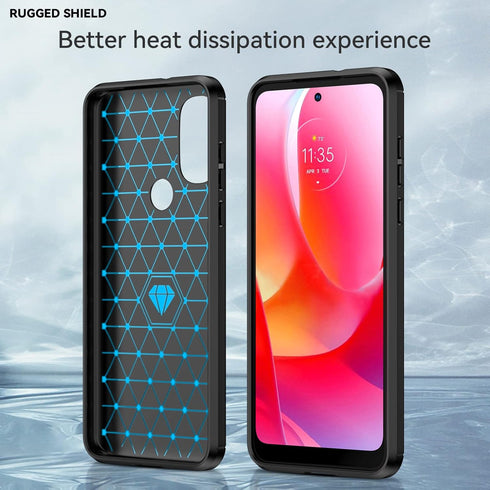for Moto G Power 2022 case, Motorola G Power 2022 case, with HD Screen Protector, Fashion Flexible TPU Bumper Soft Rubber Protective Case Cove for...