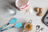 French Bull Easy Grip Melamine Handle Silicone Non-Stick Heat Resistant BPA-Free Chef Kitchen Utensils for Cooking, Mixing, Baking, Spatula, Blue...