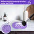 2 Pcs Silicone Make Up Brush Cleaning Mat, Makeup Brush Cleaner Mats, Portable Washing Tool with Suction Cup for Makeup Cosmetic Brushes...