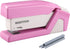 Bostitch Office InCourage Spring-Powered Compact Stapler, BCA Pink (1588), plastic-half strip...