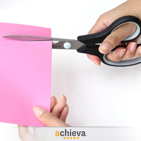 Achieva 8" Titanium Scissors, Black, 4PK (94108)...