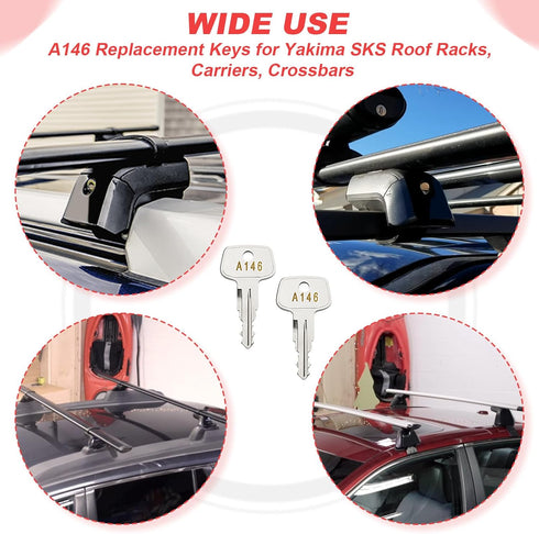A146 SKS roof rack key,Replacement Keys for Yakima SKS Roof Racks, Carriers, Crossbars.(Code A146)...