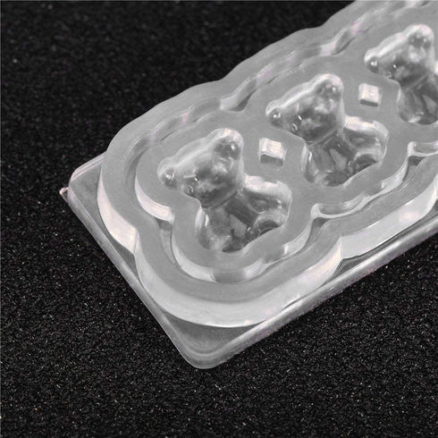 AKOAK 4 Pcs Silicone Nail Carving Mold Candy Bear Jelly Carving Geometric Model Phototherapy Glue Filling Mold DIY Nail Art Tools...