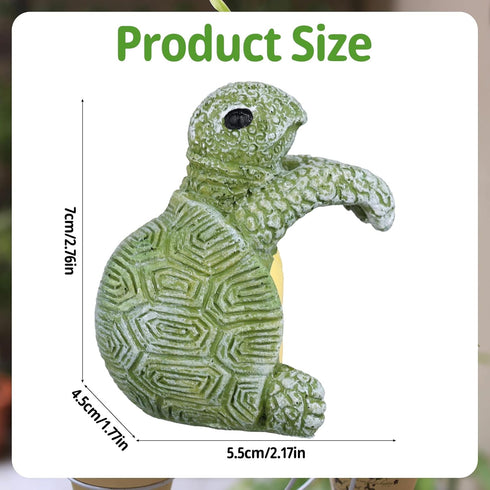 Tortoise Figure Plant Pot Hanger, Resin Hanging Turtle Statue Plant Pot Hugger Cute Climbing Tortoise Flower Pot Hanger Figurines Planter Pot Gift...