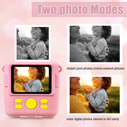 5 Rolls Print Paper for WEEFUN Instant Print Camera Kids Camera 1080P HD Digital Camera to Age 6-12 Boys and Girls Birthday Gifts...