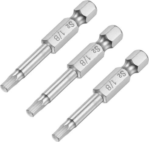 uxcell 1/8" Magnetic Hex Head Screwdriver Bit, 1/4" Hex Shank 2" Length S2 Steel Power Tool, 3 Pcs...