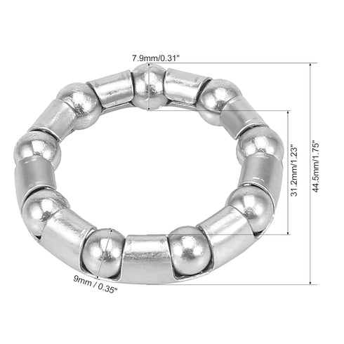 X AUTOHAUX 2pcs 44.5mm x 9 Ball Bearings Cages Crank Bearings Wheel Bearing Retainer for Bicycle...