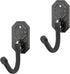 Allen Company - Rifle Wall Mount Coated Hooks with Metal Mounting Plate - Home Long Gun Rack - 2 Wide Hooks Per Pack...