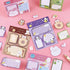 4 Pack Cute Sticky Notes Cartoon Animal Sticky Memo Pads Kawaii Small Self-Stick Memo Note Pad Office School Supplies (Cartoon-1)...
