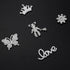 Rhinestone Bling Decoration Charms, Diamond Trend Designer Luxury Cute Jewelry Shoe Accessories for Women Girl Gifts(Silver)...