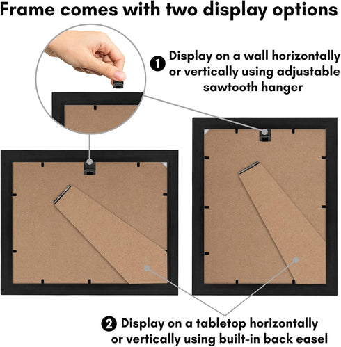 Americanflat 8.5x11 Diploma Frame with Shatter-Resistant Glass - Document Frames with Engineered Wood - Legacy Collection - Certificate Frame for ...