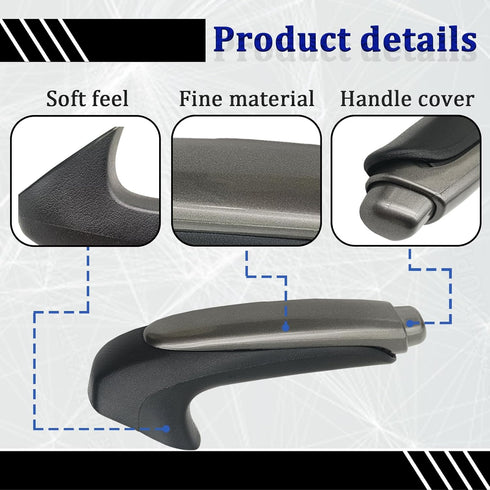 Parking Brake Handle Grip, Emergency Brake Parking Handle Cover Comfortable Handbrake Protector Cover Compatible with Honda Civic 2006-2011 47115-...