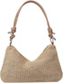 Casual Beach Tote Bag, Straw Beach Bag Fashion Shoulder Bag Crossbody Bag, For Beach Picnic Vacation...