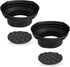 NVX XBAF69 2 Piece Universal 6x9” Silicone Rubber Speaker Baffles with Self Adhesive Foam Base Pad......