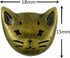 Bezelry 12 Pieces Cute Cat Metal Shank Buttons 18mm (Antique Brass)...