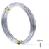 TecUnite Aluminum Craft Wire for Sculpting Armature Bendable Craft Wire for DIY Jewelry Making (1 Roll,Silver,10 M x 1.5 mm)...