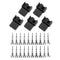 Maxmoral 5PCS PWM Plastic Shell Computer Case Cooling Fan Male Plug Interface 4-pin PC Fan Connector Kit...