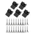 Maxmoral 5PCS PWM Plastic Shell Computer Case Cooling Fan Male Plug Interface 4-pin PC Fan Connector Kit...