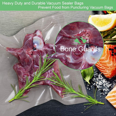 100 Pint 6X10 Vacuum Food Sealer Bags with BPA Free and Heavy Duty,Commercial Grade Vacuum Sealer Freezer Bags Compatible with Any Type Vacuum Sea...