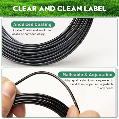Riboud Bonsai Training Wire, Aluminum Bonsai Wire for Crafts 5-Size Starter Set- 1.0mm, 1.5mm, 2.0mm, 2.5mm, 3.0mm (161 feet Total, Black)...