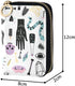 Witch RFID Credit Card Holder Wallet Blocking Leather Zipper Card Case Accordion Wallet for Men Women Girls...