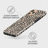 BURGA Phone Case Compatible with iPhone 11 PRO - Hybrid 2-Layer Hard Shell + Silicone Protective Case -Black Polka Dots Pattern Nude Almond Latte ...