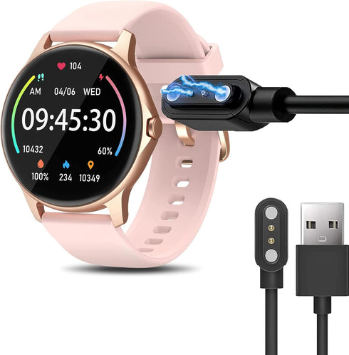 Compatible with ENOMIR Smart Watch Charger, Lamshaw Magnetic Replacement Charger Compatible with ENOMIR LW51 1.28 Inches Smart Watch/Gydom LW51 1....