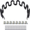 Antrader 16"(40cm) Couch Spring Repair Kit,4-Pack Upholstery Spring Clips for Furniture Couch Repair,Includes Screws and Clips,Black...