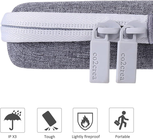 co2CREA Hard Case Compatible with Logitech Pebble 2 Combo K380 K380s Pebble Keys 2 + M350 Wireless Keyboard and Pebble Mouse Combo (Off White)...