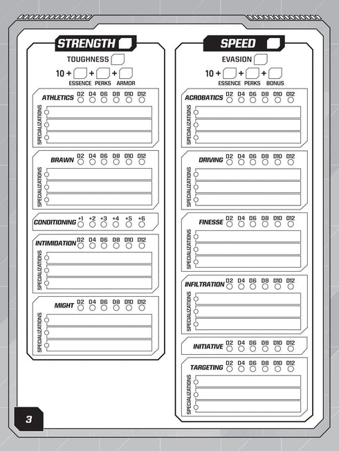 Renegade Game Studios Transformers Roleplaying Game Expanded Character Sheet Journal...