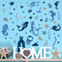 Zonon 9 Pieces Sea Animal Stencils Flower Mermaid Stencil Ocean Stencil Templates for Painting Crafts Reusable DIY Cards Making Scrapbook Summer S...