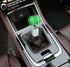 Abfer Green Shift Knob Car Aluminum Alloy T Handle Shifter Gear Lever Head Fit for Most Manual Vehicle...