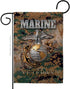 US Marine Veteran Garden Flag - Armed Forces Corps USMC Semper Fi United State American Military Retire Official - House Decoration Banner Small Y...